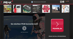 Desktop Screenshot of peak-international.com