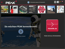 Tablet Screenshot of peak-international.com